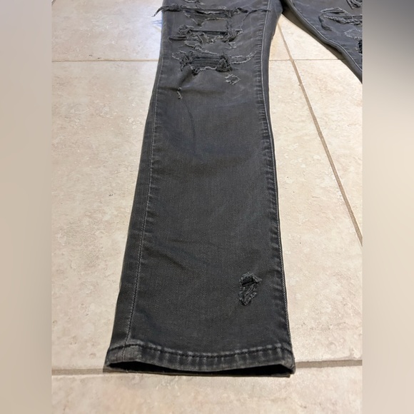 Men’s American eagle size 34x32 ripped skinny jeans colour black - Picture 2 of 11